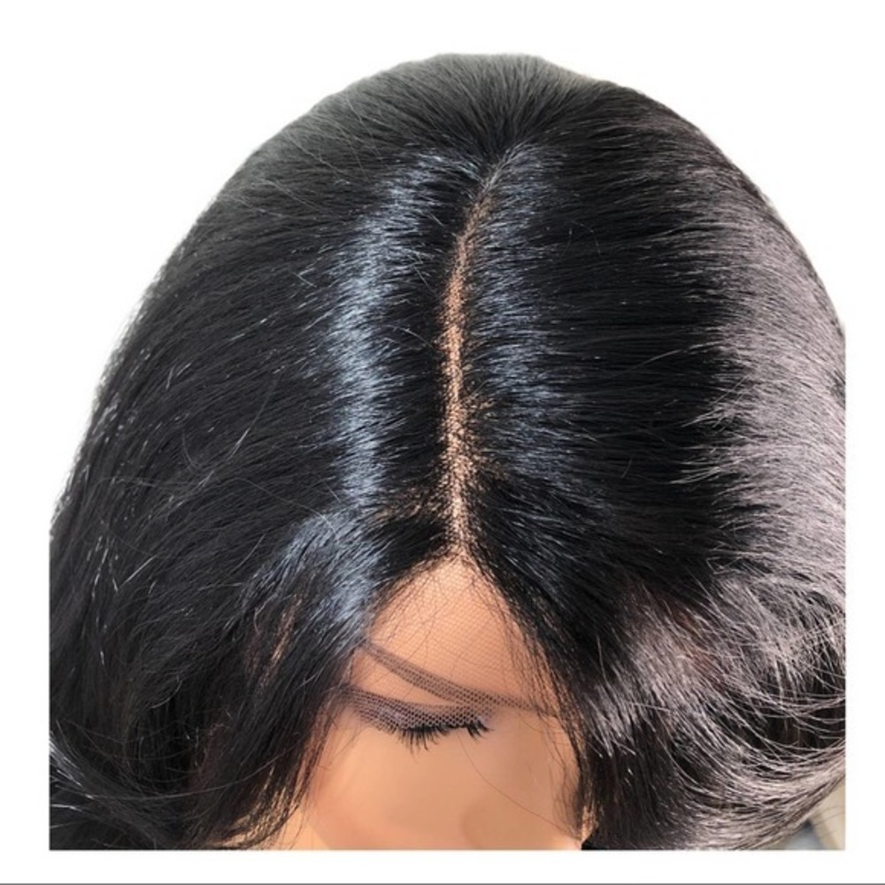 Side Part Human Blend Soft Swiss Lace Fron… - Picture 5 of 5